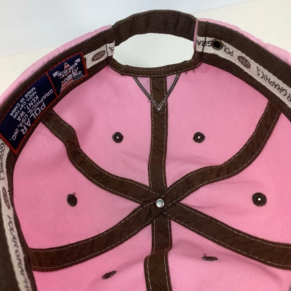 Crater of Diamonds State Park Hat Women Pink Brown Adjustable Strap Baseball Cap